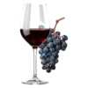 Glas Amarone met druiven