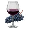Glas Barbera met druiven