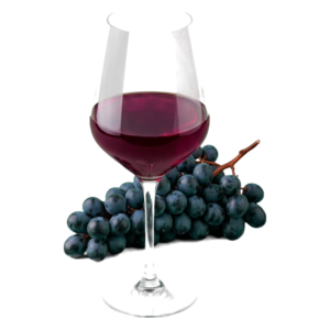 Glas Cabernet franc Loire met druiven