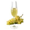 Glas Cava met druiven