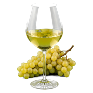 Glas Fiano met druiven