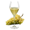 Glas Franciacorta met druiven