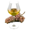 Glas Gewürztraminer met druiven
