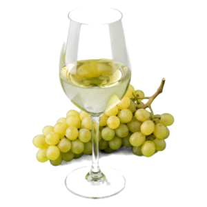 Glas Grüner Veltliner met druiven