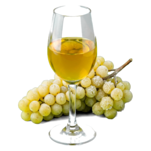 Glas IJswijn met druiven