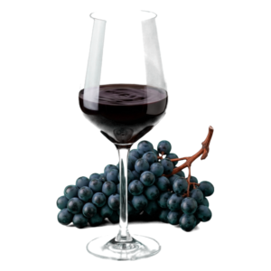 Glas Malbec met druiven