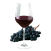 Glas Merlot met druiven