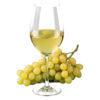 Glas Muscat droog met druiven