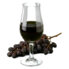 Glas Pedro Ximénez met druiven