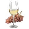 Glas Pinot grigio met druiven