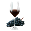 Glas Primitivo met druiven