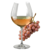 Glas Ramato met druiven
