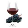 Glas Regent (NL) met druiven