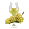 Glas Riesling droog met druiven