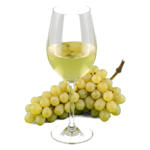 Glas Riesling droog met druiven