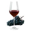 Glas Rioja crianza met druiven