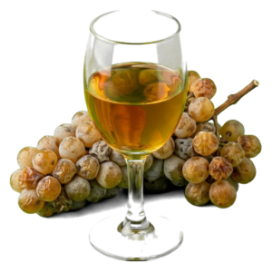 Glas Tokaji aszú met druiven