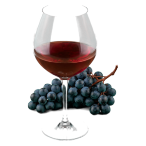 Glas Valpolicella met druiven