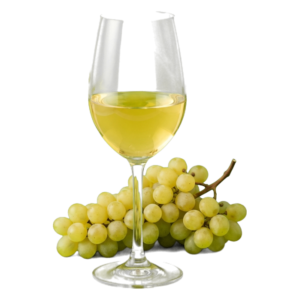 Glas Verdejo met druiven