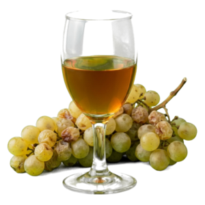 Glas Vin santo met druiven