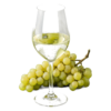 Glas Vinho verde met druiven
