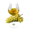 Glas Viognier met druiven