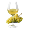 Glas Witte Rhône met druiven