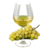 Glas Witte Rioja met druiven