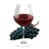 Glas Zweigelt met druiven